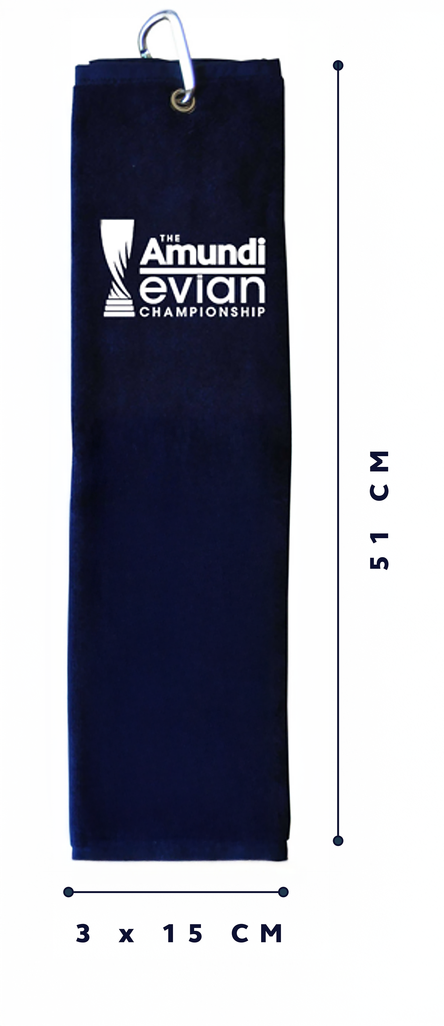 Blue Trifold Towel - Velvet
