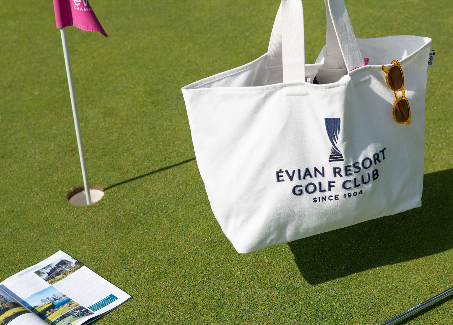 Ecru beach bag - Evian Resort Golf Club / The Amundi Evian Championship