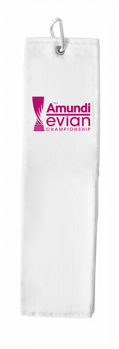 White Trifold Velvet Towel