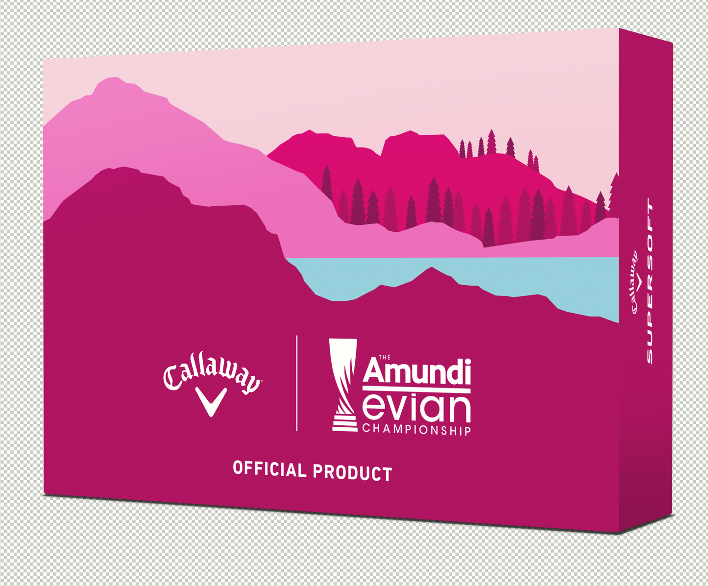 Boîte de 12 balles Callaway Supersoft Logotées - The Amundi Evian Championship édition 2026